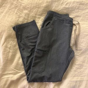 Figs Yola Heather Denim Skinny Scrub Pants